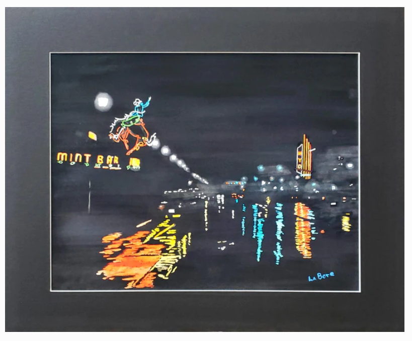 Mint Bar Matted Print by Sally LaBore