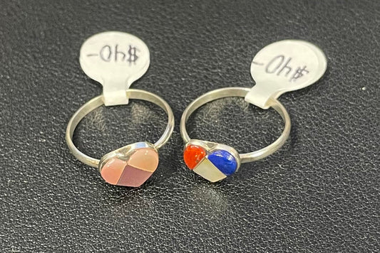 Multi-Stone Heart Ring