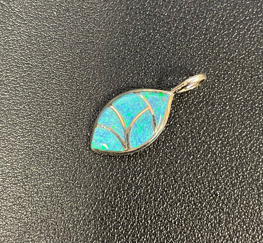 Synthetic Opal Small Football Pendant