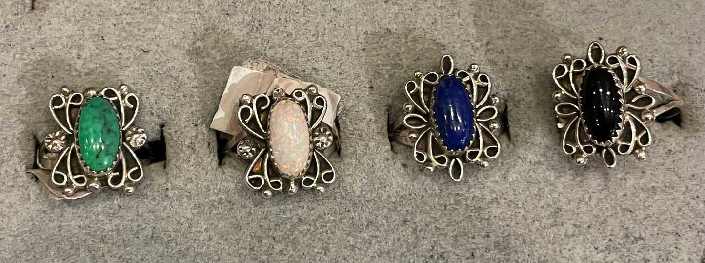 Assorted Stone Oval Ring R421