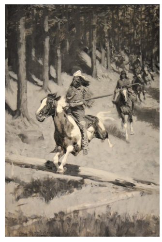 Trappers Going to the Pierre's Hole Fight Print by Frederick Remington