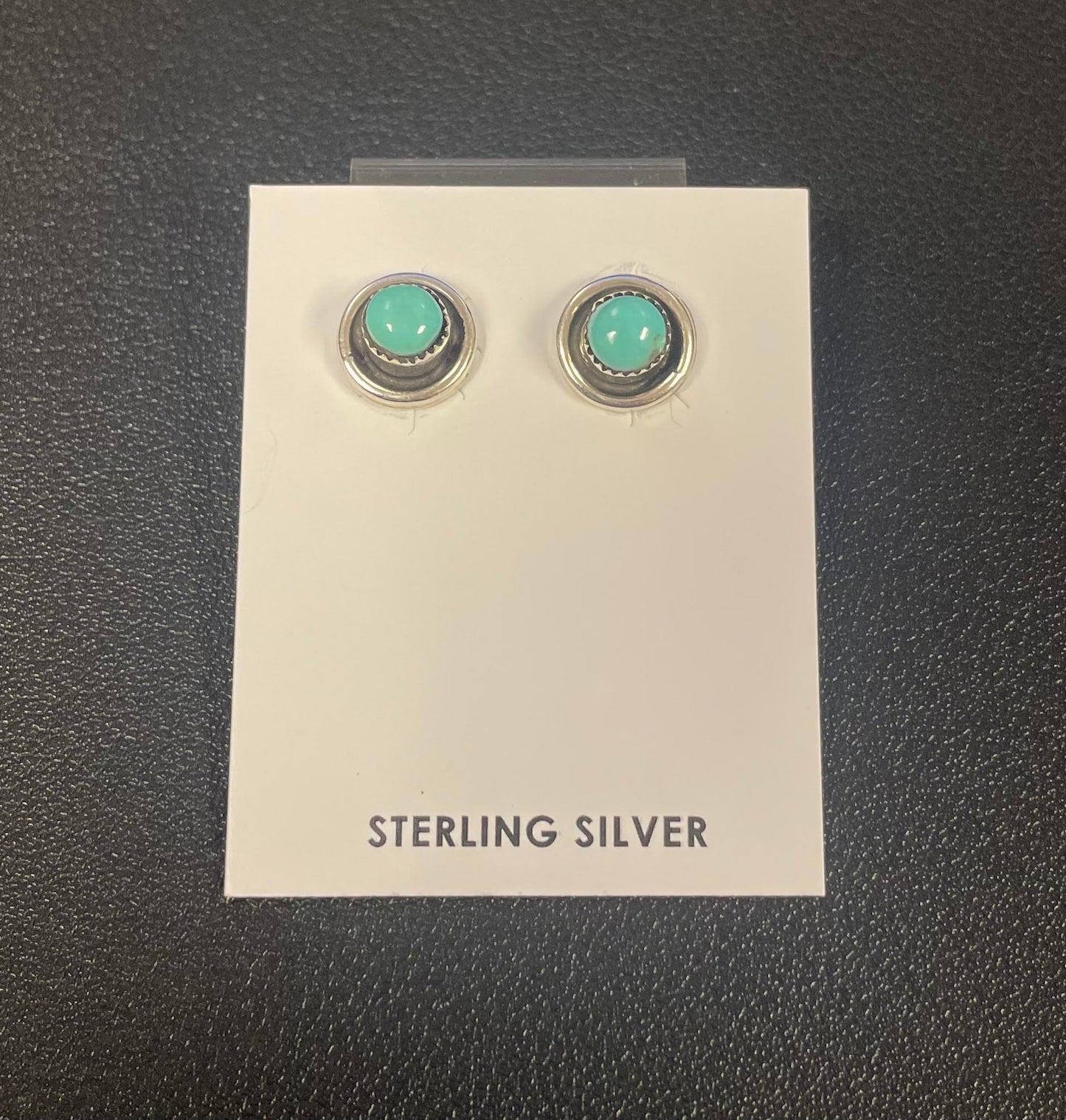 Circle Turquoise Earrings