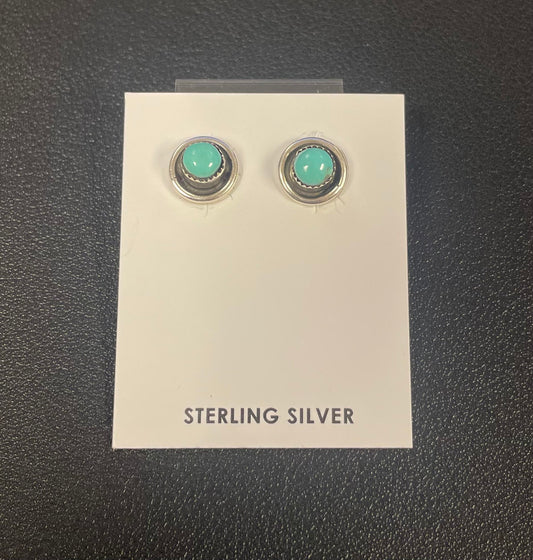Circle Turquoise Earrings
