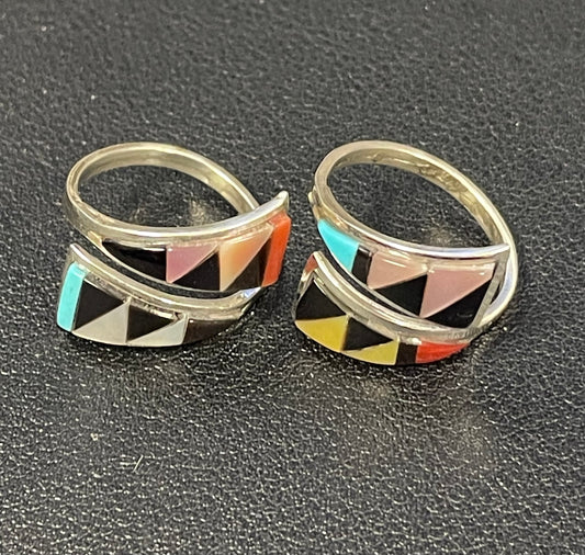 Zigzag Multi-Stone Adjustable Ring