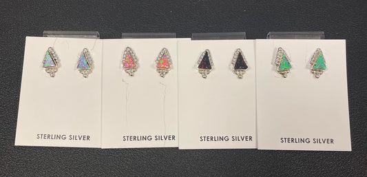 Opal Arrowhead Earrings
