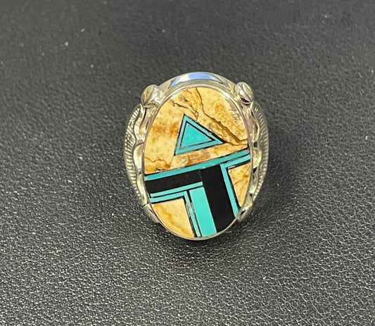 Multi-Stone Native Design Ring