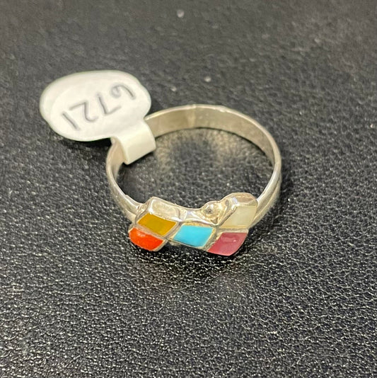5 Multi-Stone Rhombus Ring