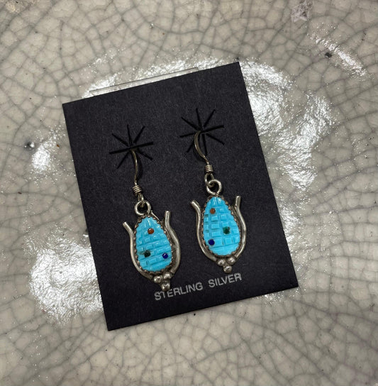 Turquoise Corn Earrings