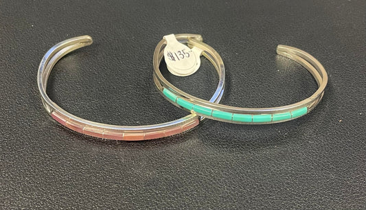 Multi-Stone Inlay Cuff