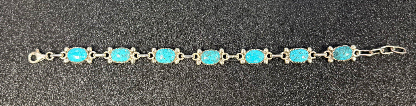 Diane Lonjose Oval Turquoise Bracelet