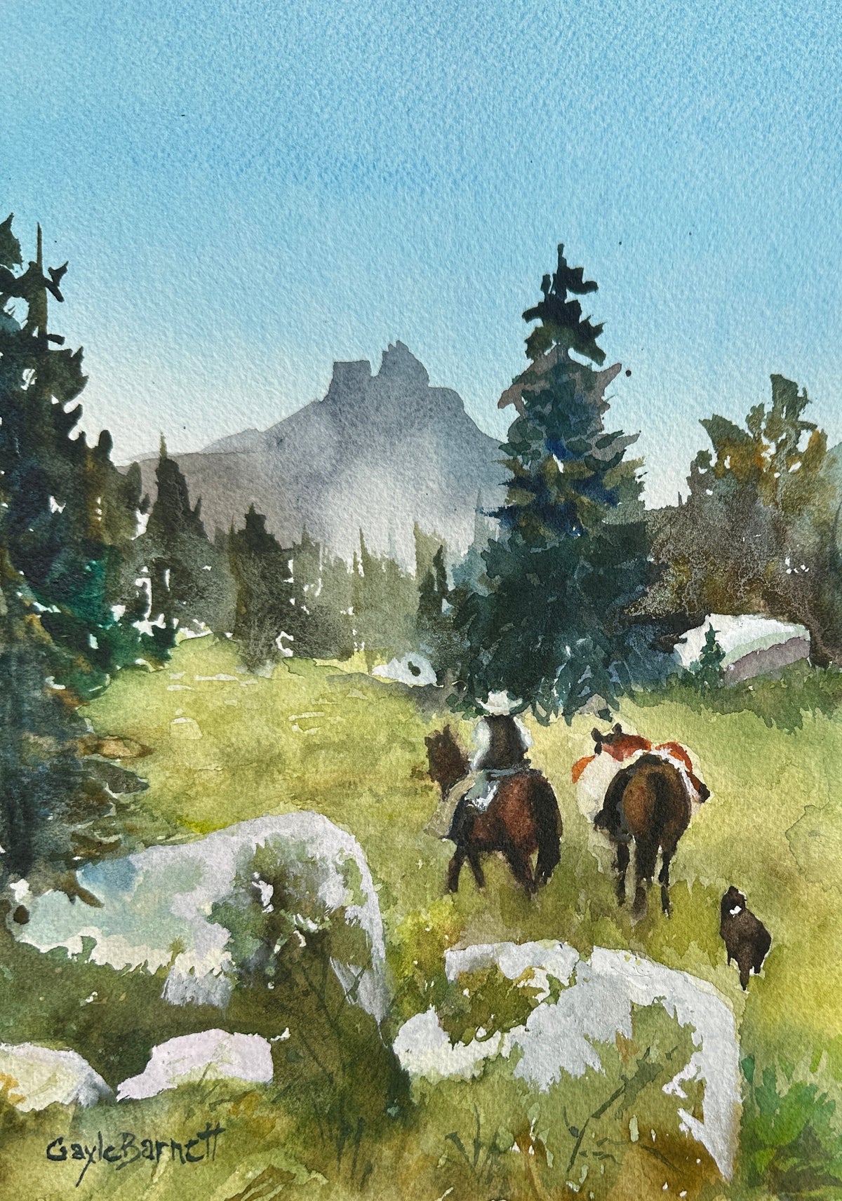 Gayle Barnett "Packing in the Big Horns"