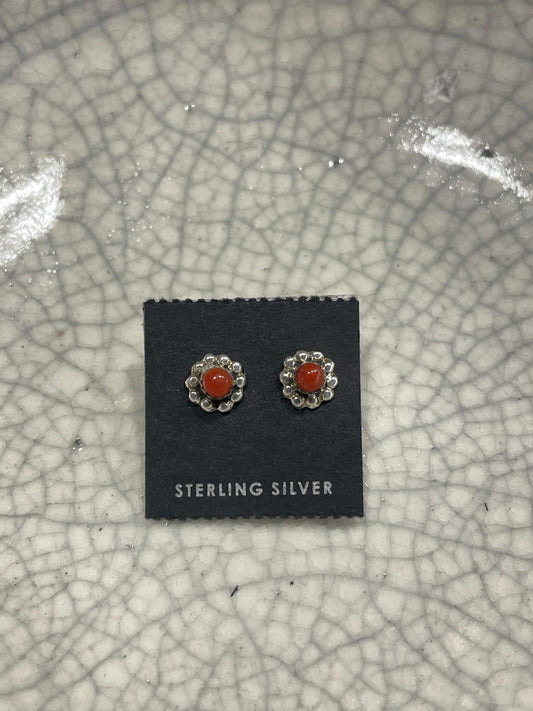 Small Flower Post Earrings