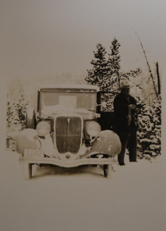 Mr. Brinton in the Snow Notecard