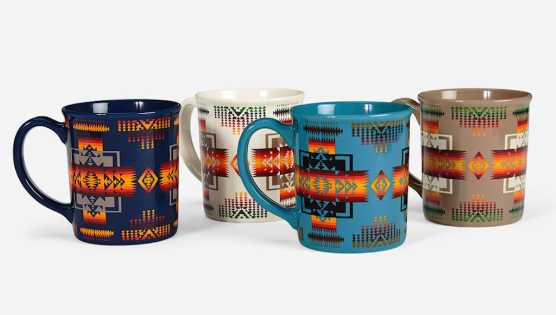 Pendleton 12 oz Ceramic Mug Set of 4 Chief Joseph