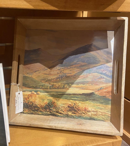 Mountain Scene Wood Tray