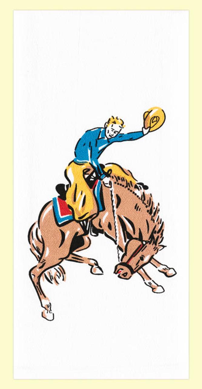 Buckin Bronco Towel