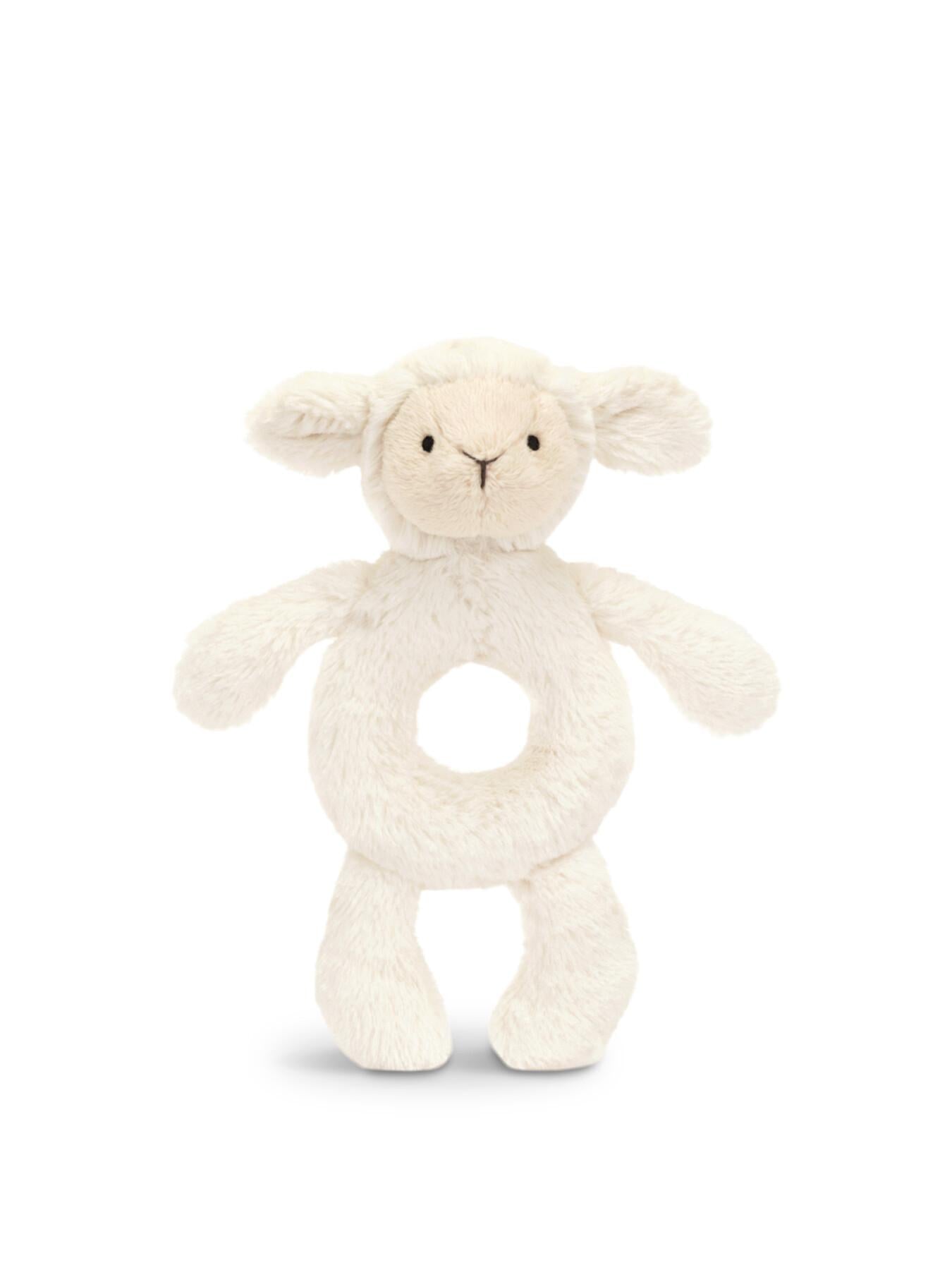 Jellycat Bashful Lamb Ring Rattle