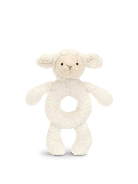 Jellycat Bashful Lamb Ring Rattle