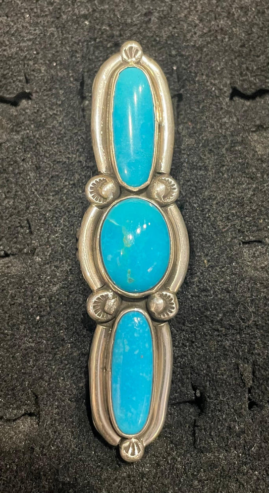 J Draper Three Turquoise Large Ring