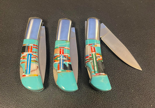 Small Intricate Design Pocket Knife