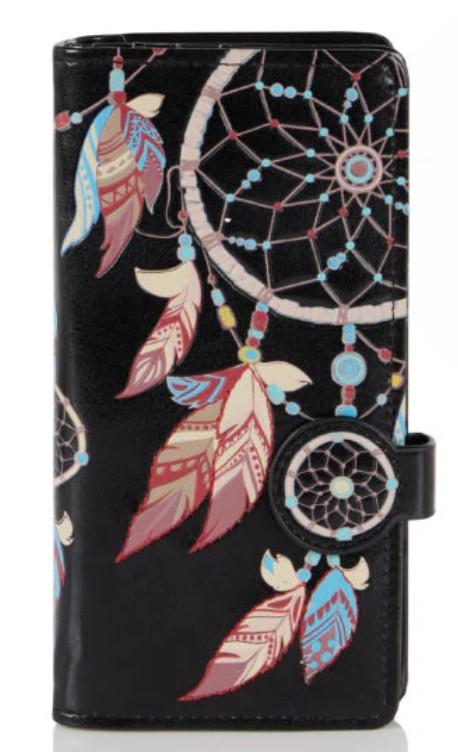 Shag Wear Black Dream Catcher Wallet Large
