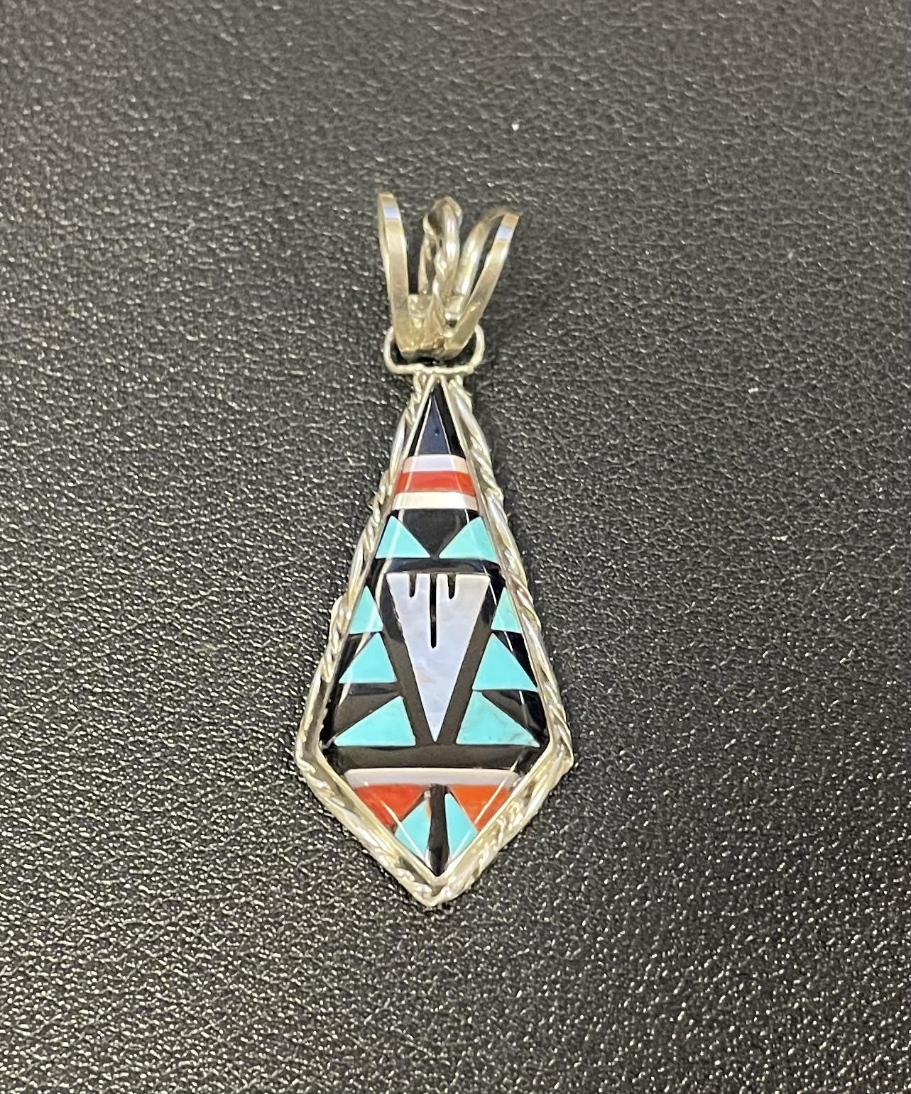 S.D. Boone Zuni Geometric Design Pendant