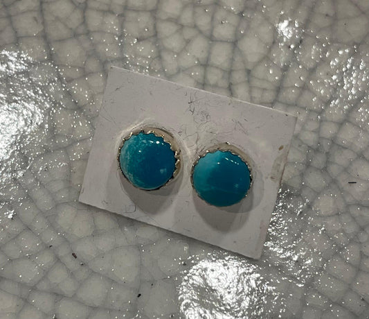 Green Turquoise Studs