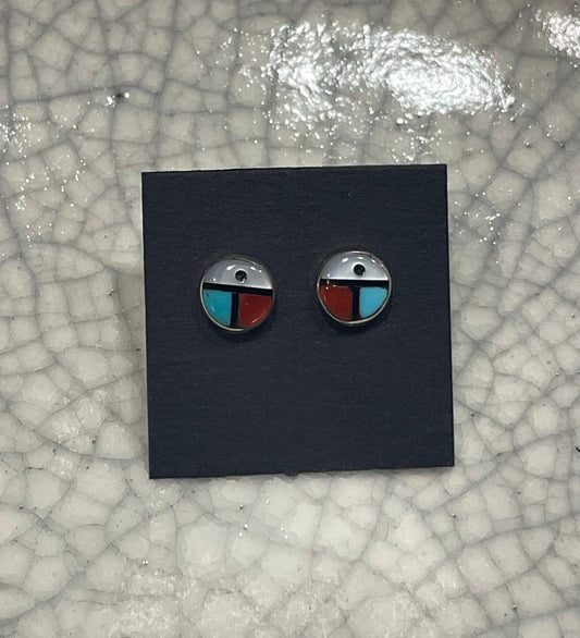Zuni Inlay Post Earrings