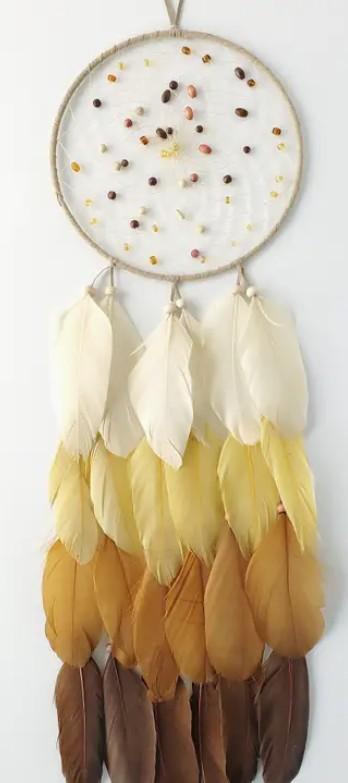 Gold & Brown Ombre Dream Catcher 7"