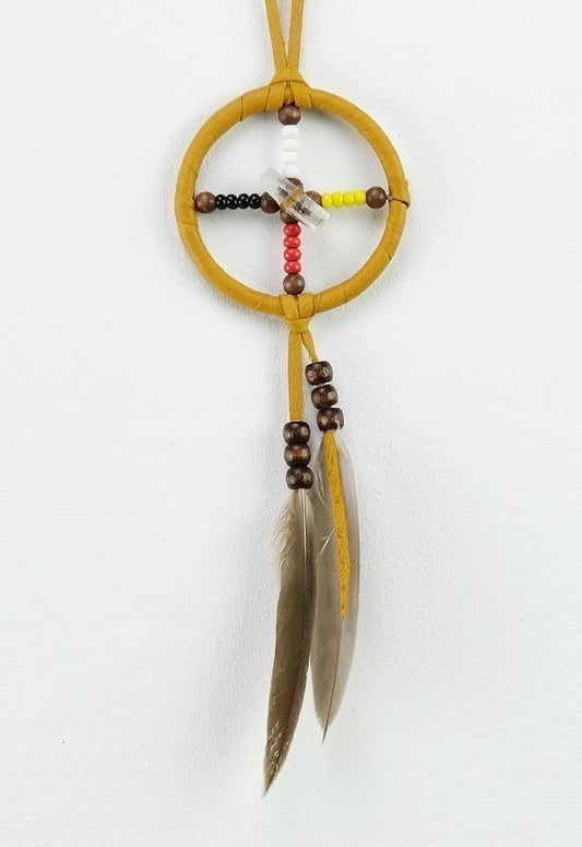 Dream Catcher Medicine Wheel with Crystal 2