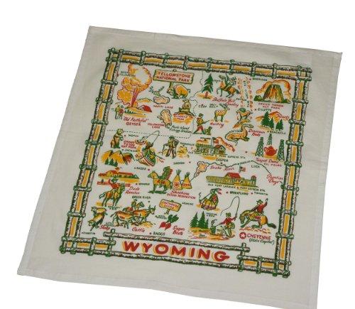 Wyoming State Souvenir Dish Towel