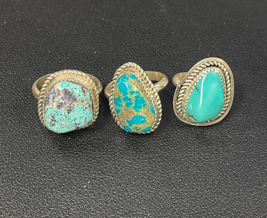 Oblong Turquoise Ring 5978