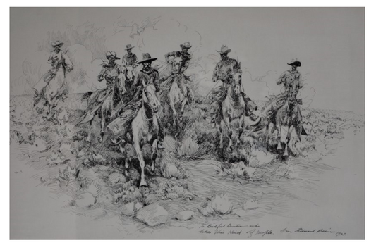 The Wild Bunch Print by Edward Borein