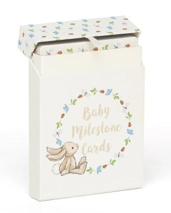 Jellycat Bashful Bunny Baby Milestone Cards