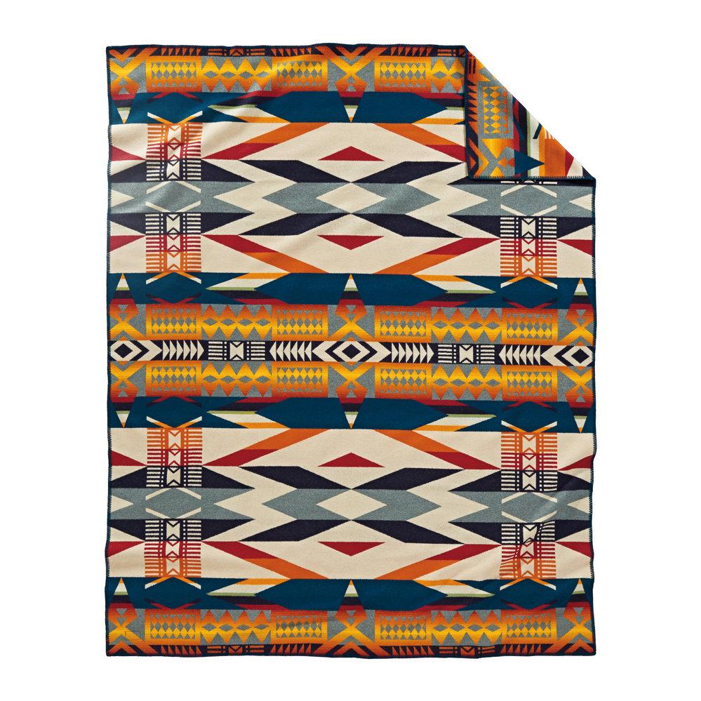 Pendleton Unnapped Jacquard Robe Whipstitch Blanket – The Brinton ...