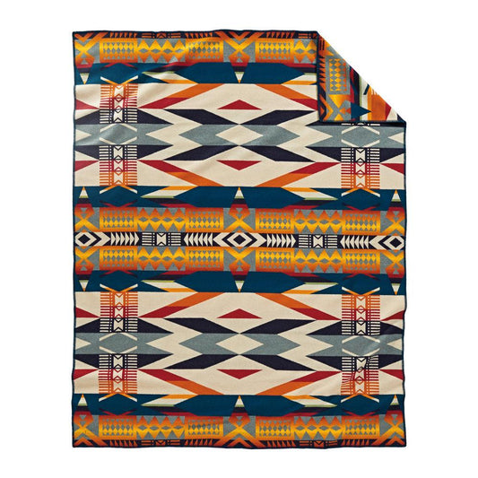 Pendleton Unnapped Jacquard Robe Whipstitch Blanket