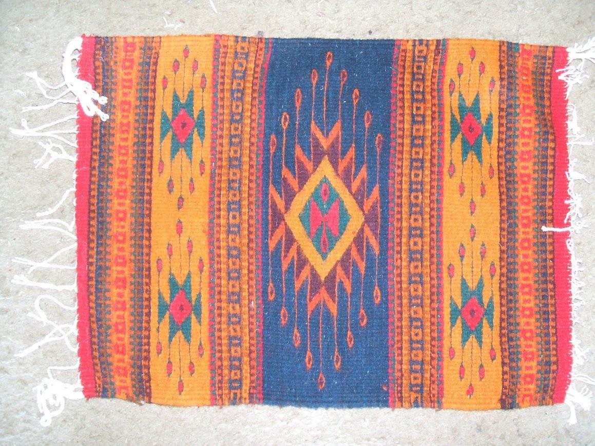 Zapotec Wool Rug 22x42 in