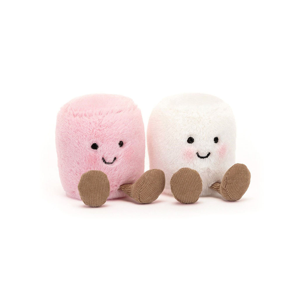 Jellycat Amuseables Pink & White Marshmallow