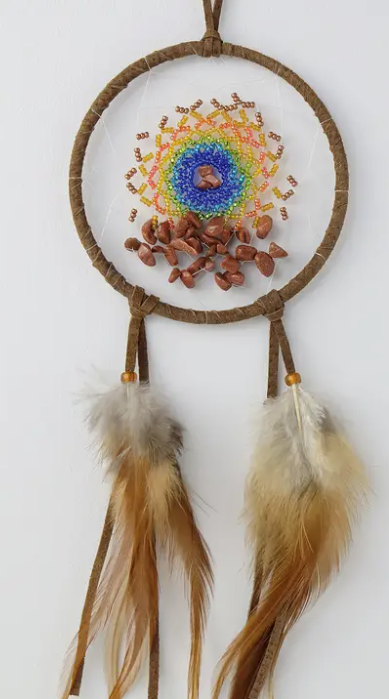 4" Energy Flow Brown Dream Catcher