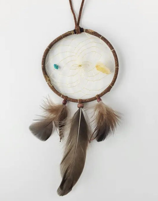 4" Natural Twig Dream Catcher