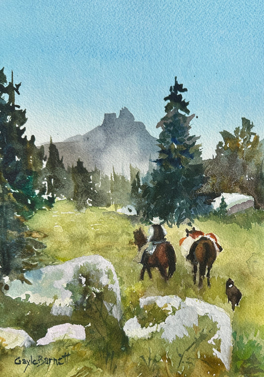 Gayle Barnett "Packing in the Big Horns"