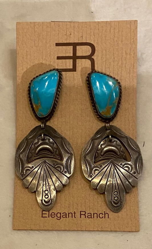 Earrings ER Kingman Turquoise