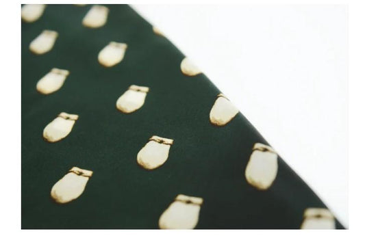 B.Yellowtail Elk Ivory Silk Scarf Green
