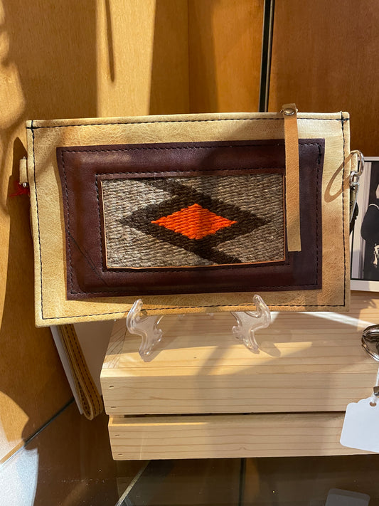 Blaze Wristlet with Navajo Textiles