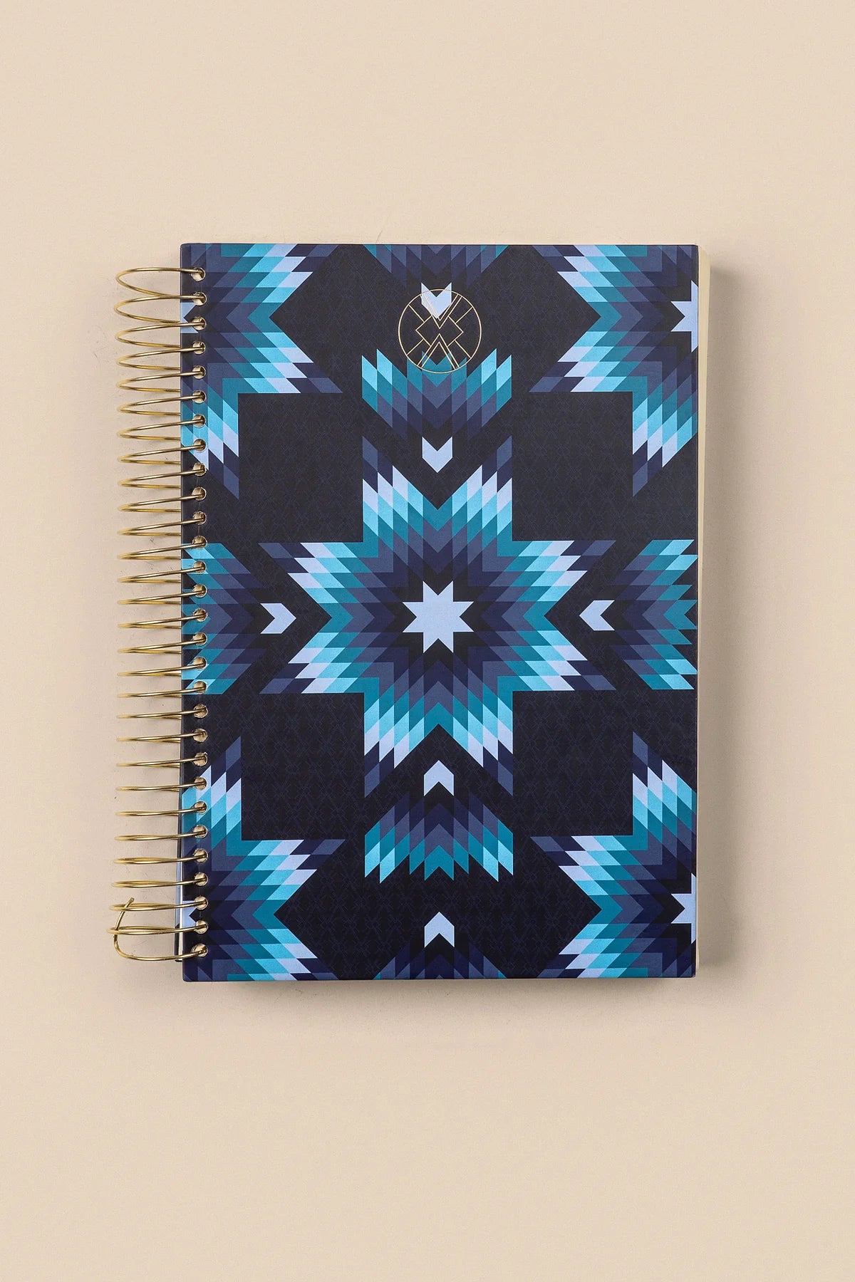 B.Yellowtail Star Quilt Notebook - Navy