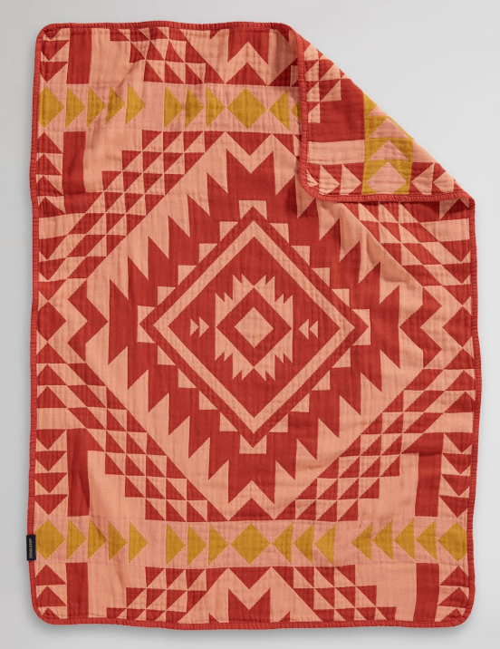 Pendleton Woven Baby Blanket Clay Smith Rock