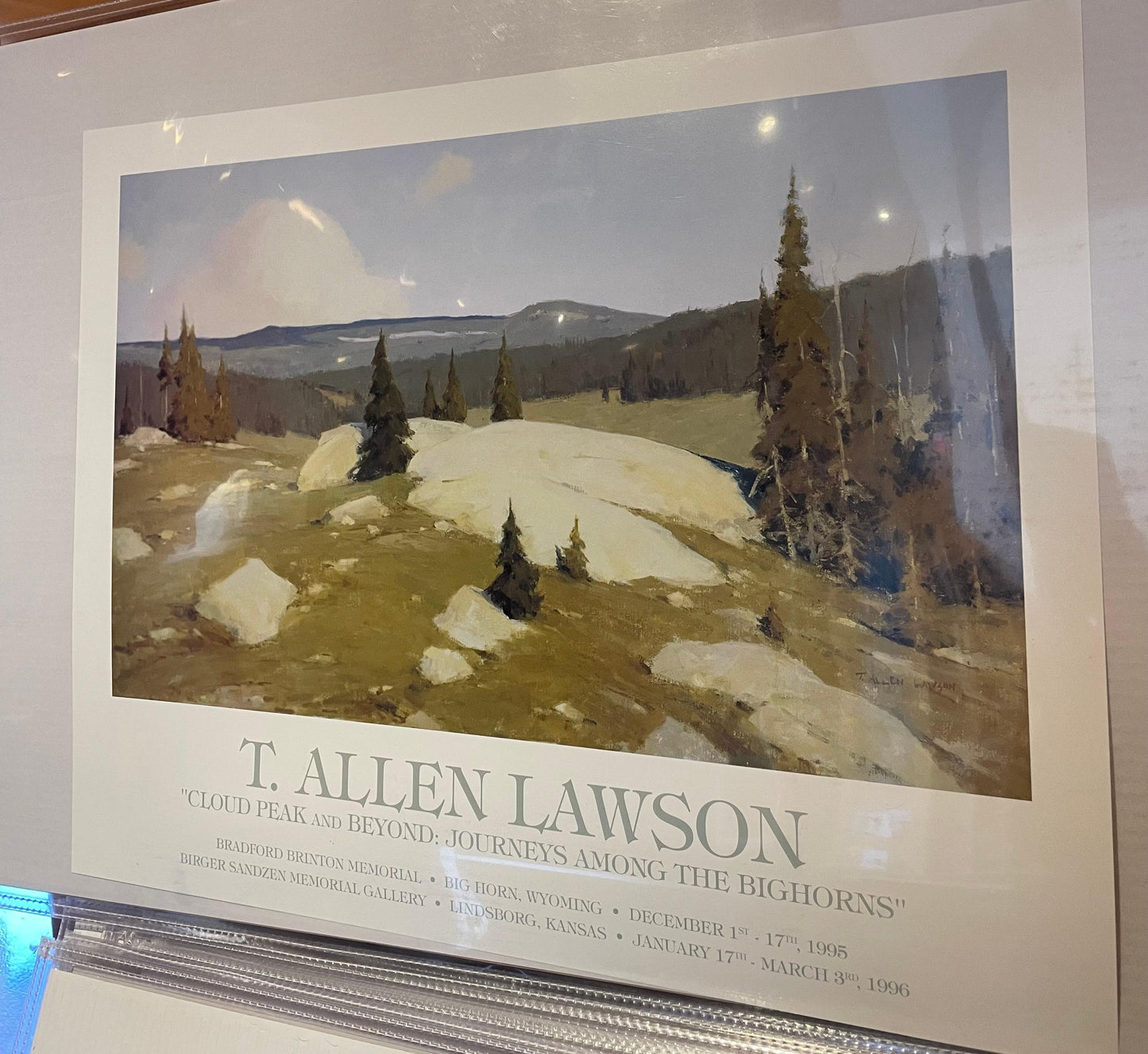 Cloud Peak and Beyond Poster by T. Allen Lawson