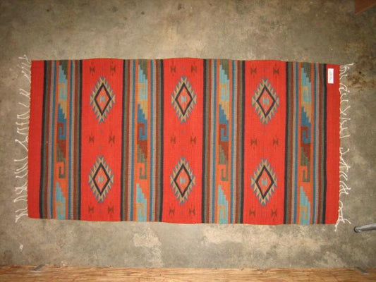 Zapotec Wool Rug 30x60 in