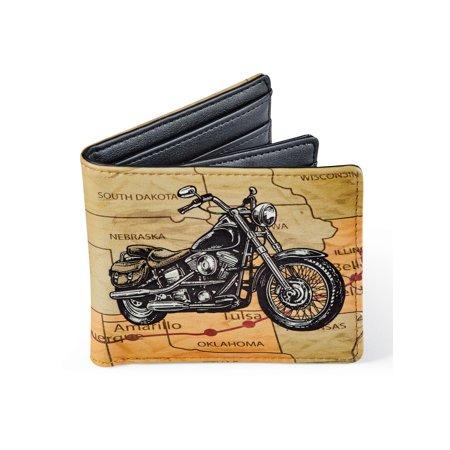 Shag Wear Route 66 Motorcycle Map Bifold Wallet 559