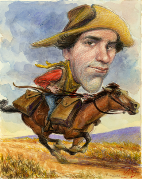 "Johnny Fry, First Pony Express Rider" by Victor Juhasz